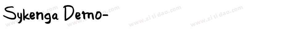 Sykenga Demo字体转换